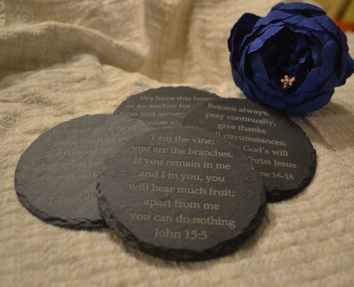 Christian Coasters - Circle Set of 4