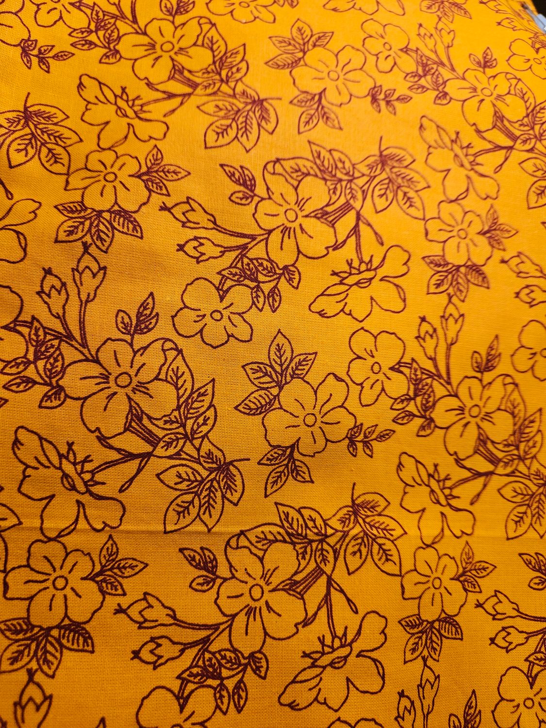 Large - Orange Floral Bath Wrap