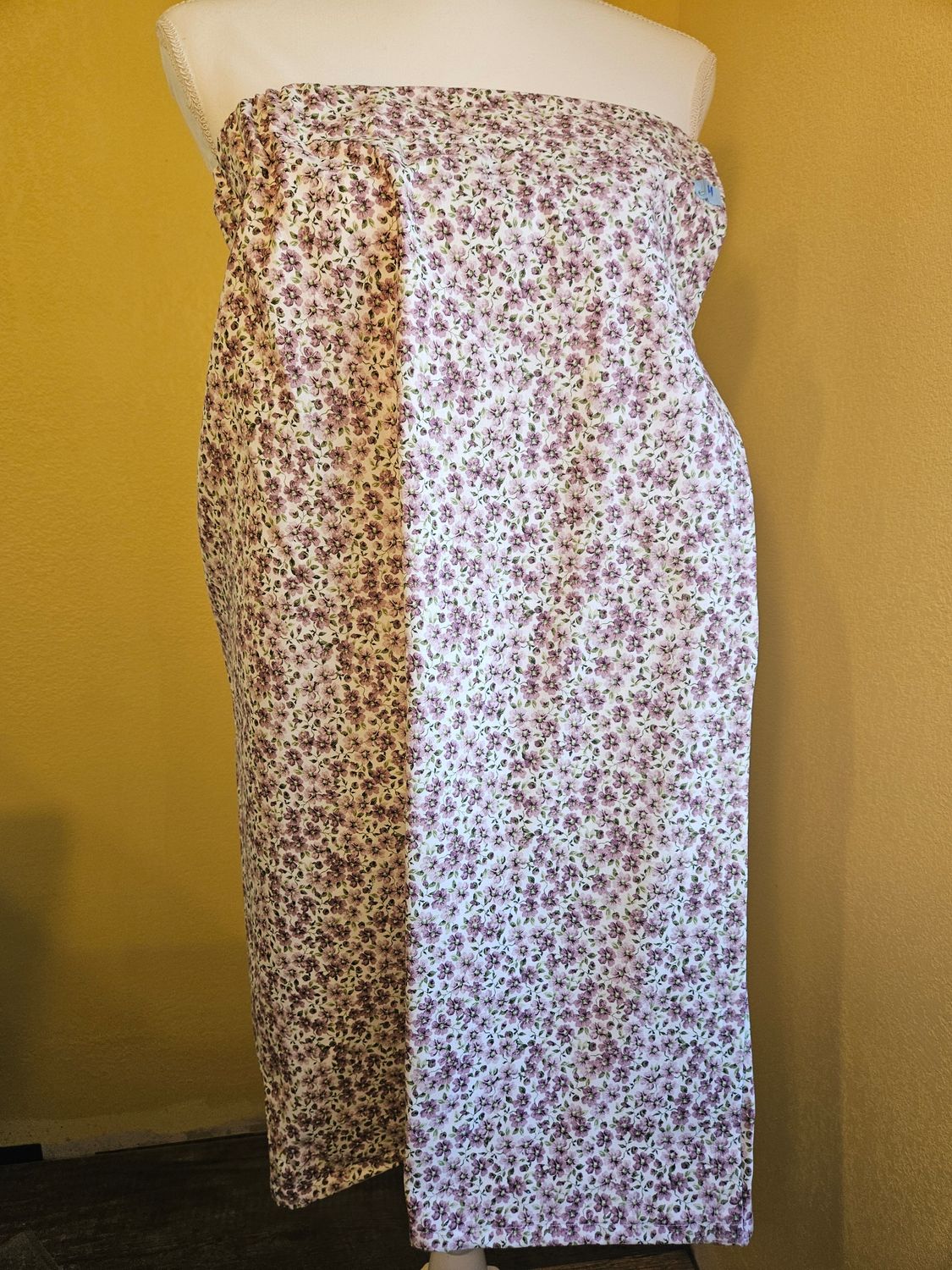 Medium -Lilac Floral Bath Wrap