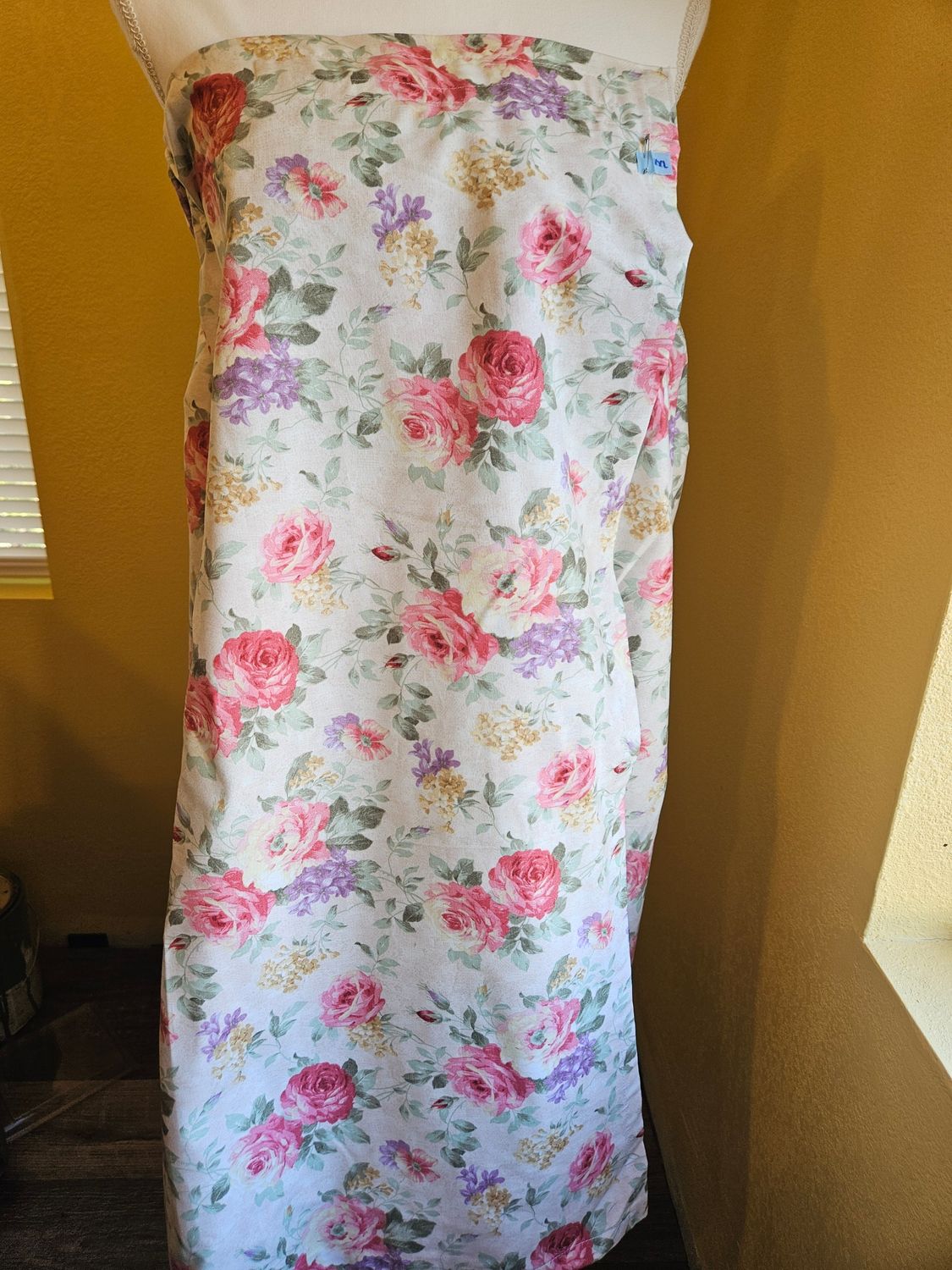 2X-Large - Pink &amp; Red Roses Bath Wrap