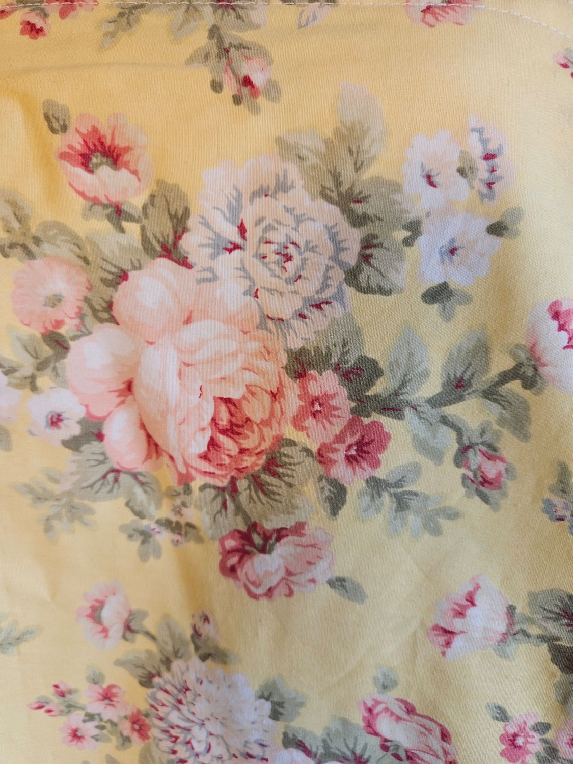 Large - Pink &amp; Yellow BG Floral Bath Wrap