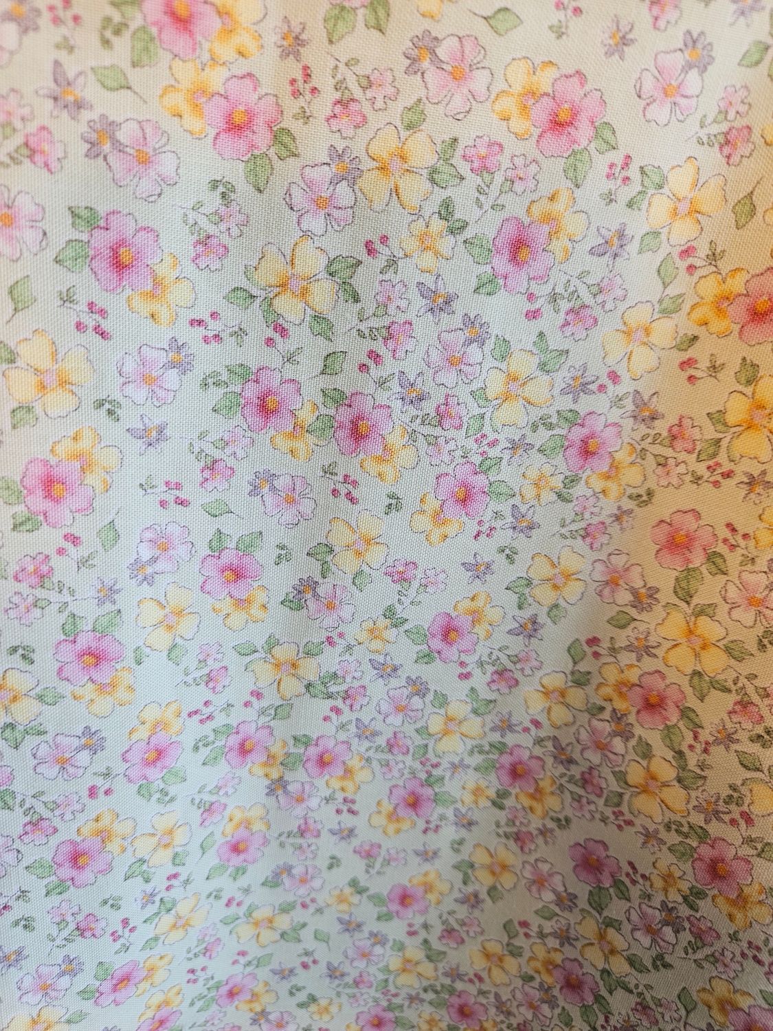 X-Large - Pink &amp; Yellow Floral Bath Wrap