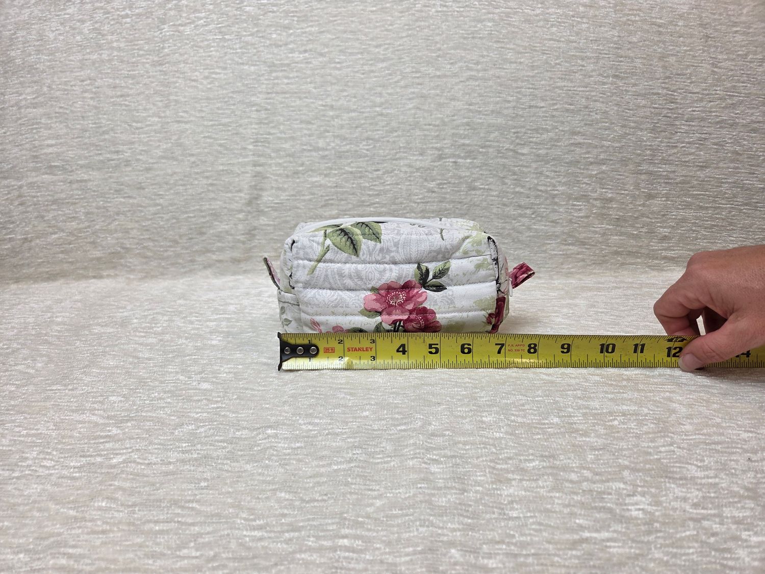 Pink Paisley &amp; Green Small Makeup Bag