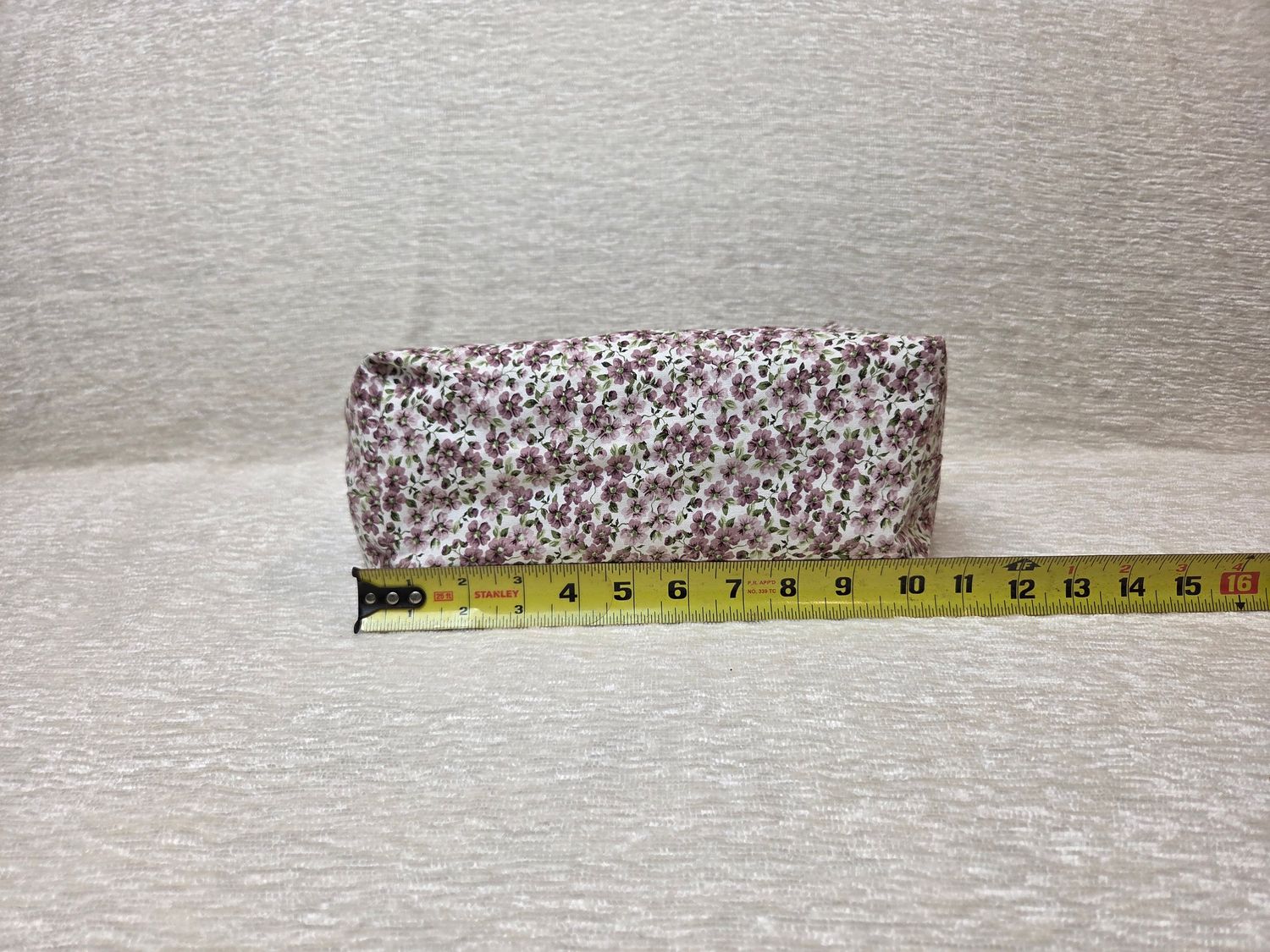 Lilac Floral Makeup Bag