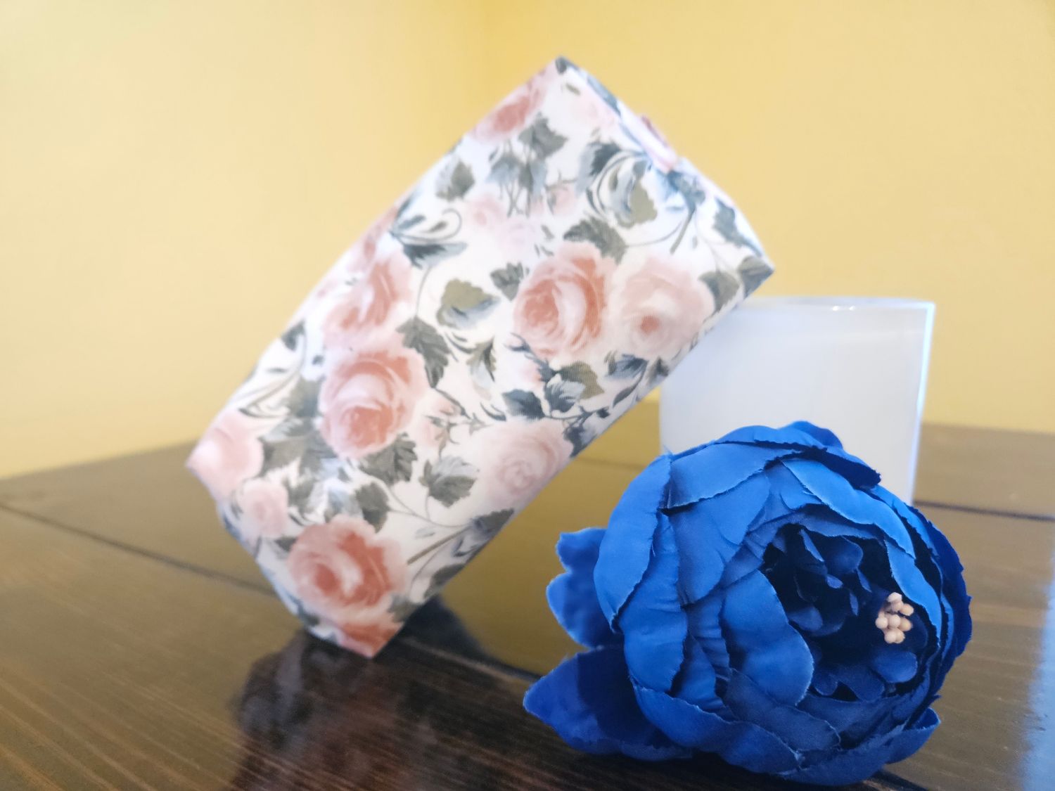 Pink Roses Small Makeup Bag