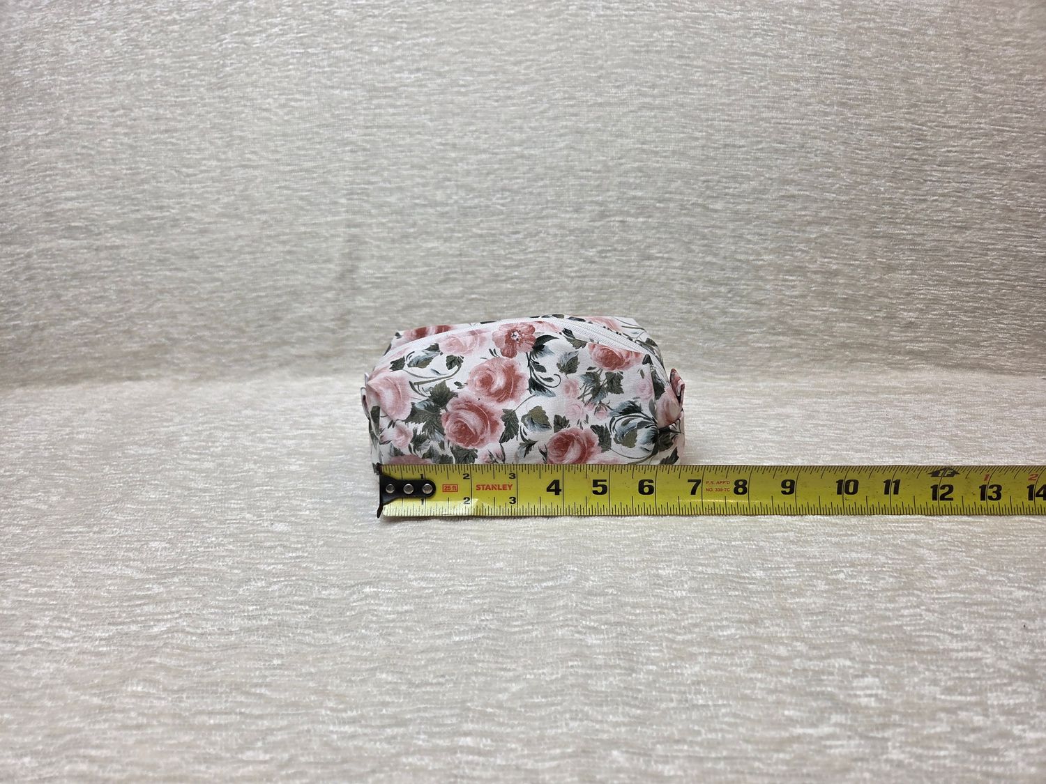Pink Roses Small Makeup Bag