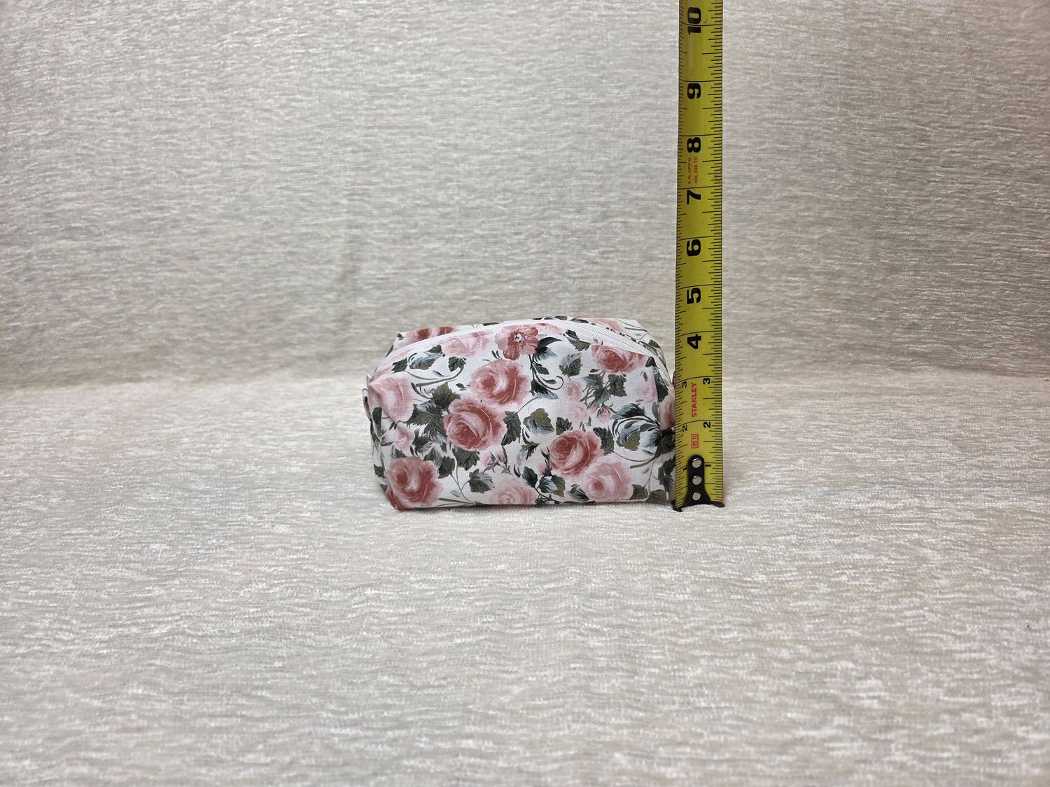 Pink Roses Small Makeup Bag