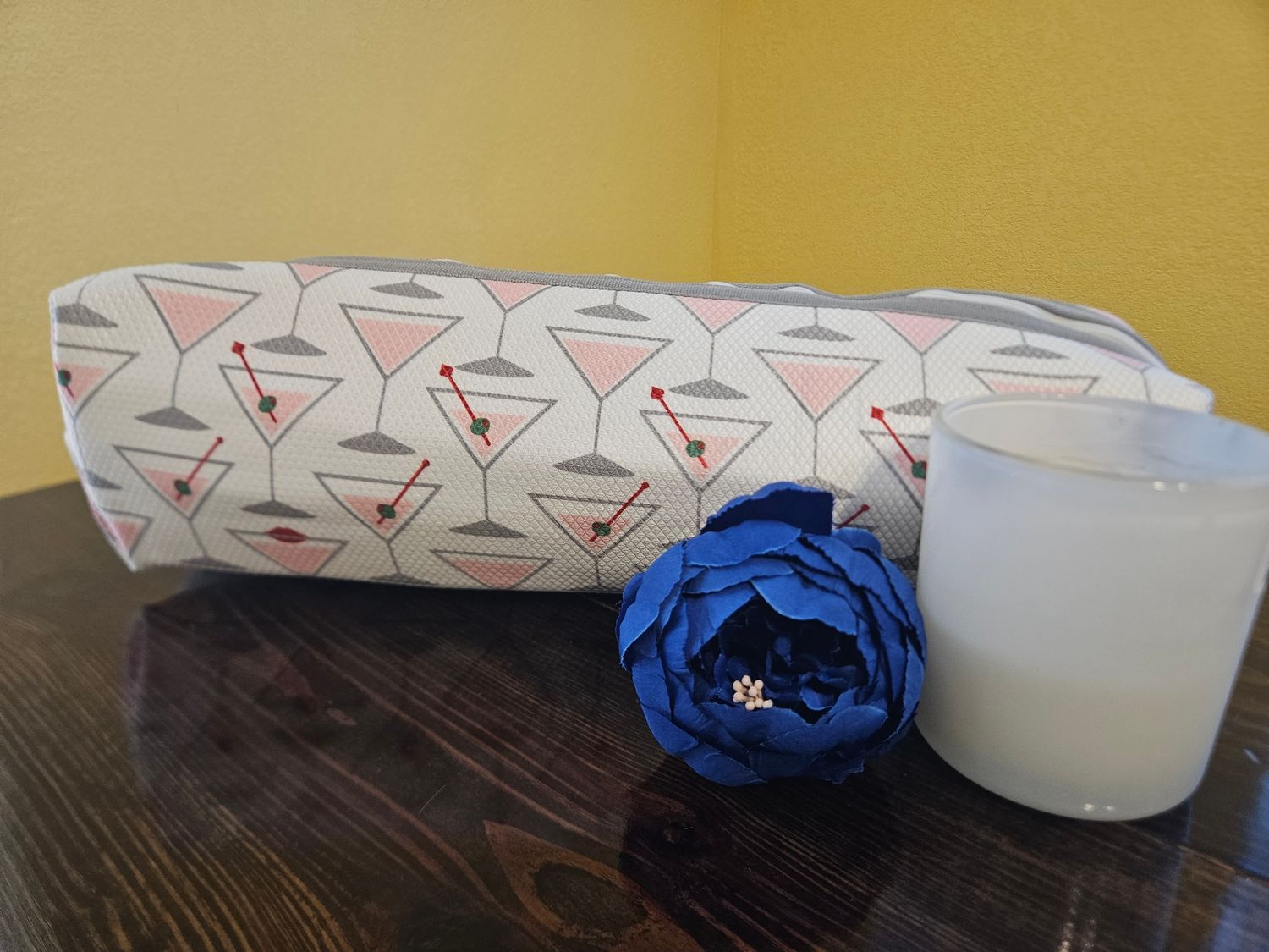 Pink Martini Long Makeup Bag