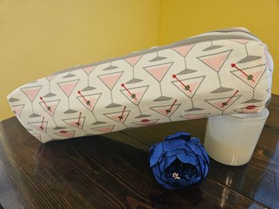 Pink Martini Long Makeup Bag