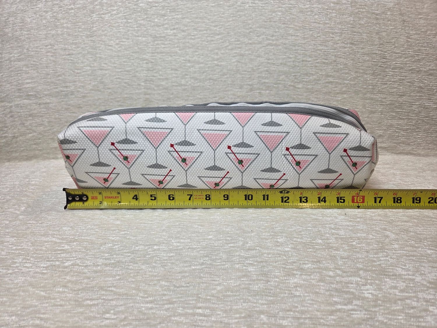 Pink Martini Long Makeup Bag