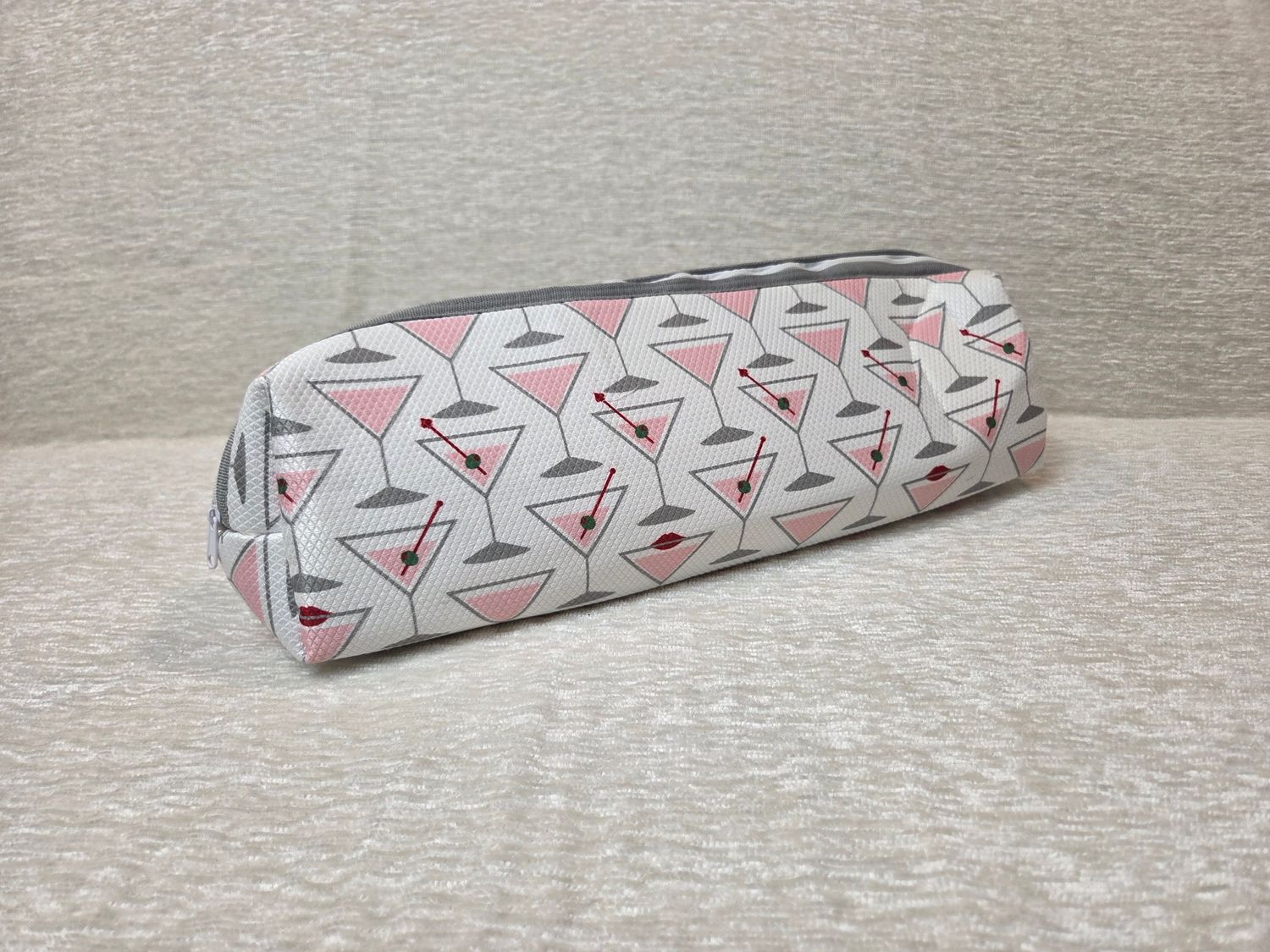Pink Martini Long Makeup Bag