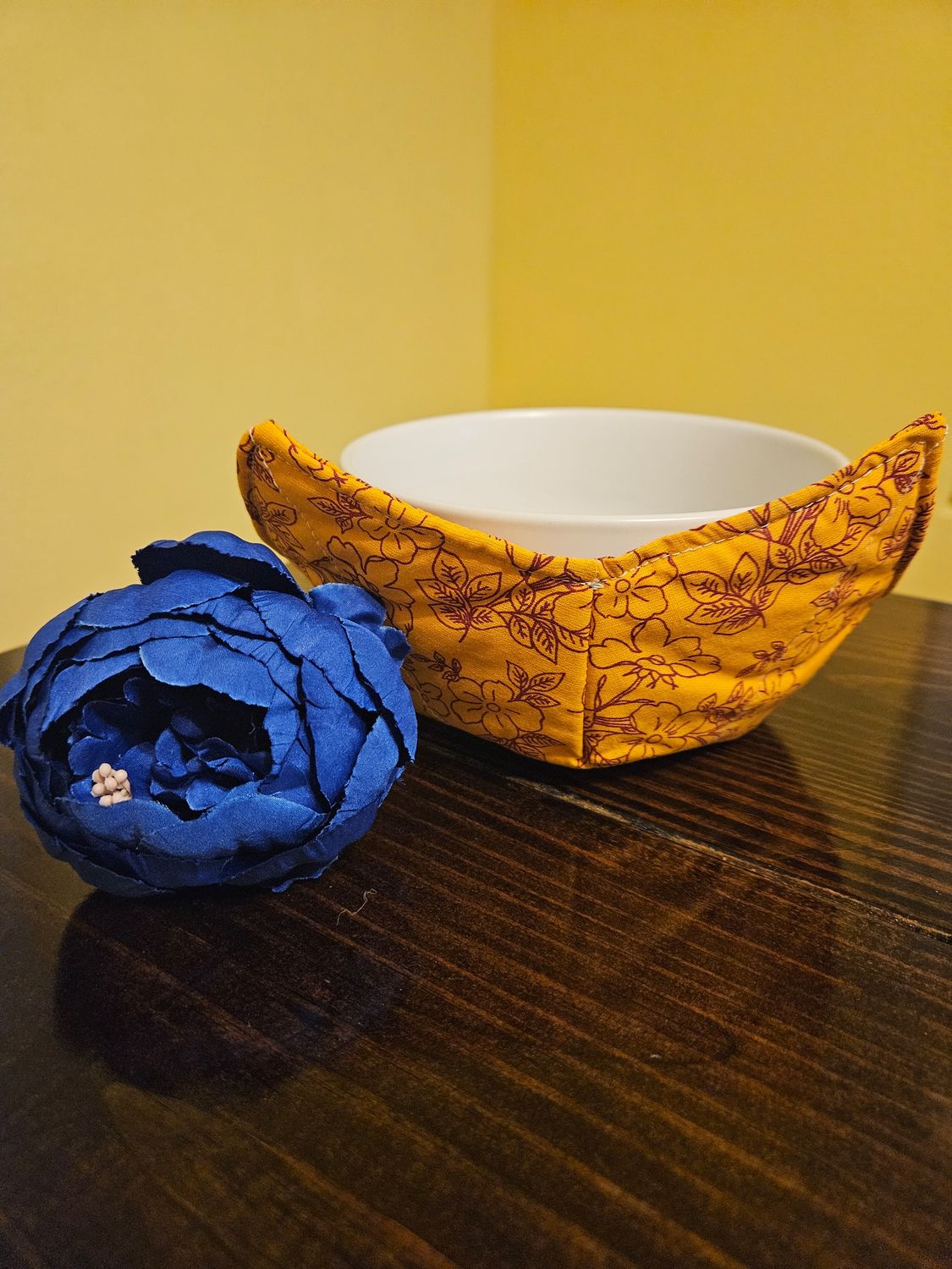 Orange Floral - Bowl Koozie