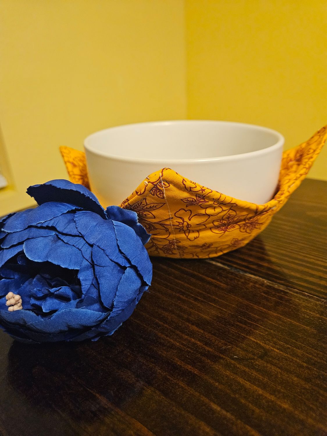 Orange Floral - Bowl Koozie
