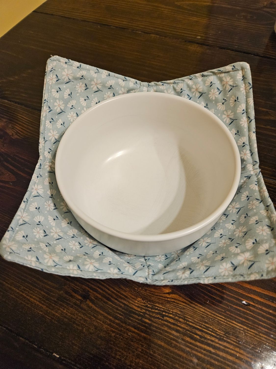 Blue Fan Floral- Bowl Koozie