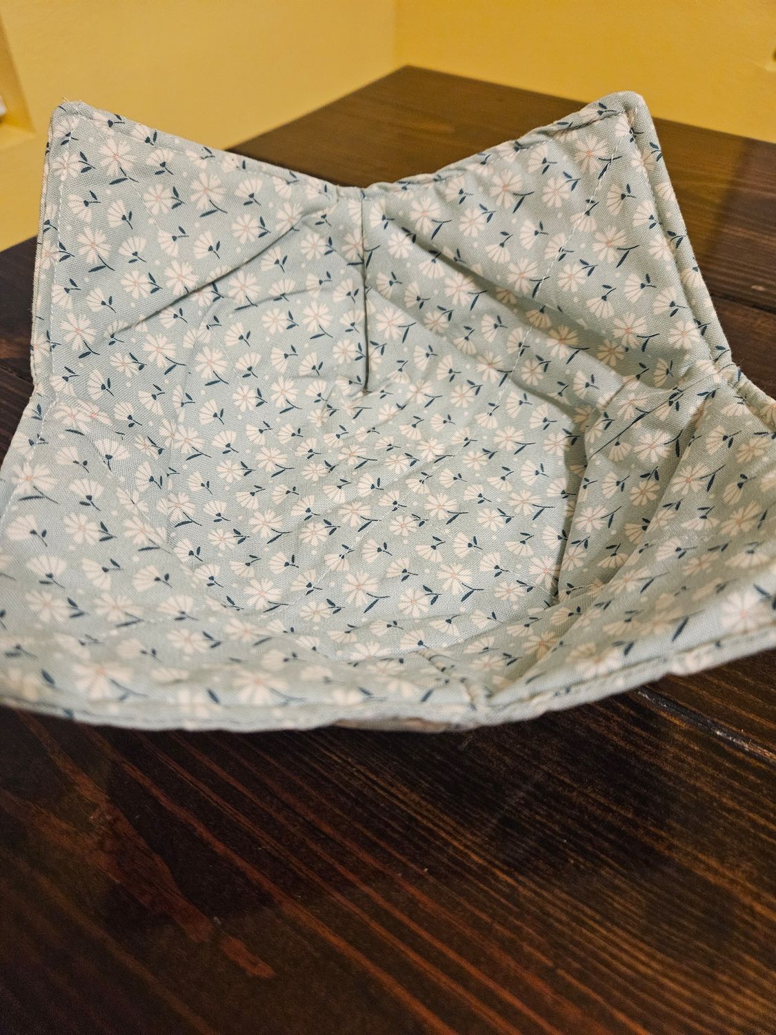 Blue Fan Floral- Bowl Koozie