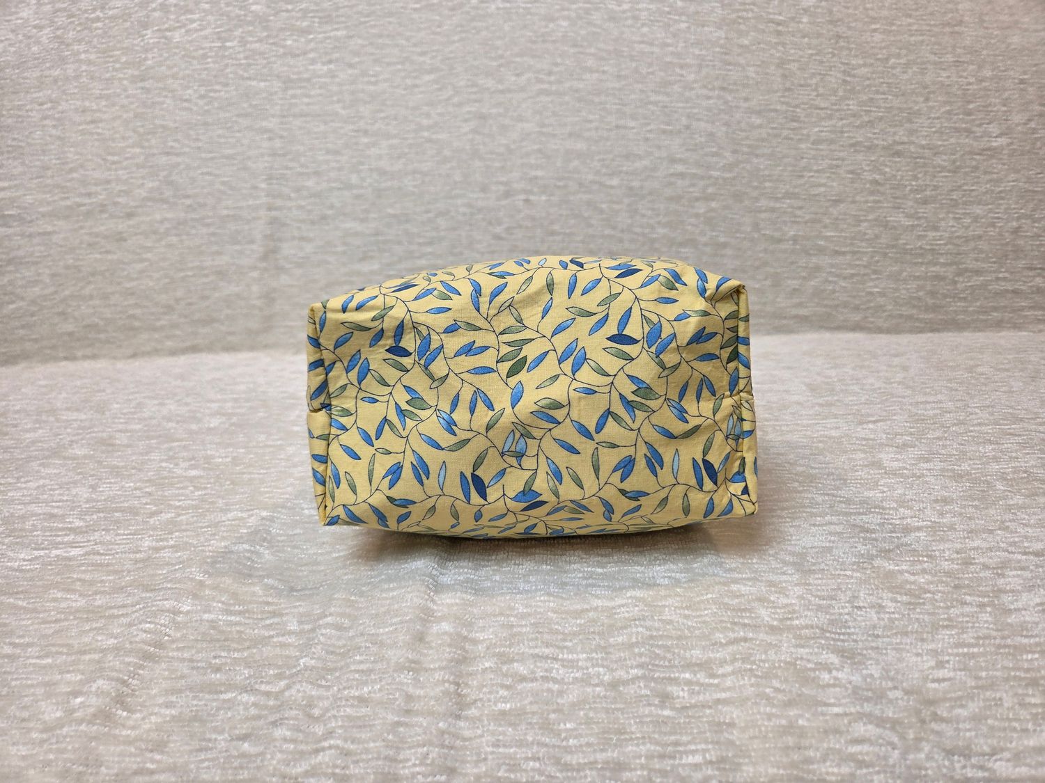 Yellow Leaf Makeup Bag