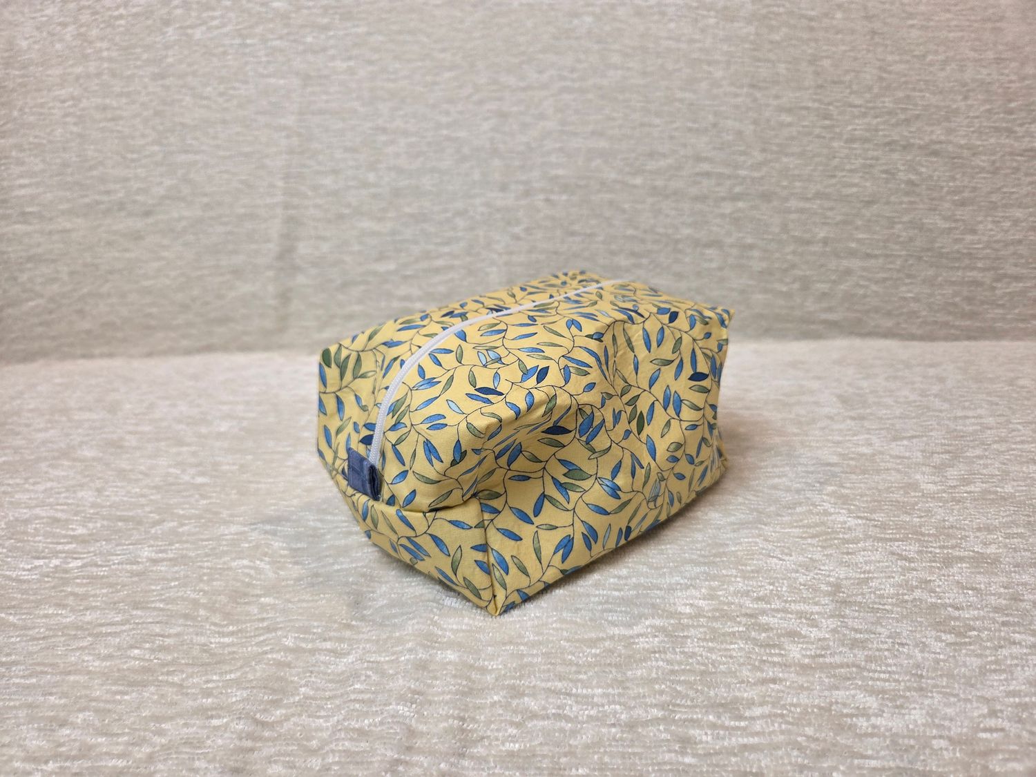 Yellow Leaf Makeup Bag