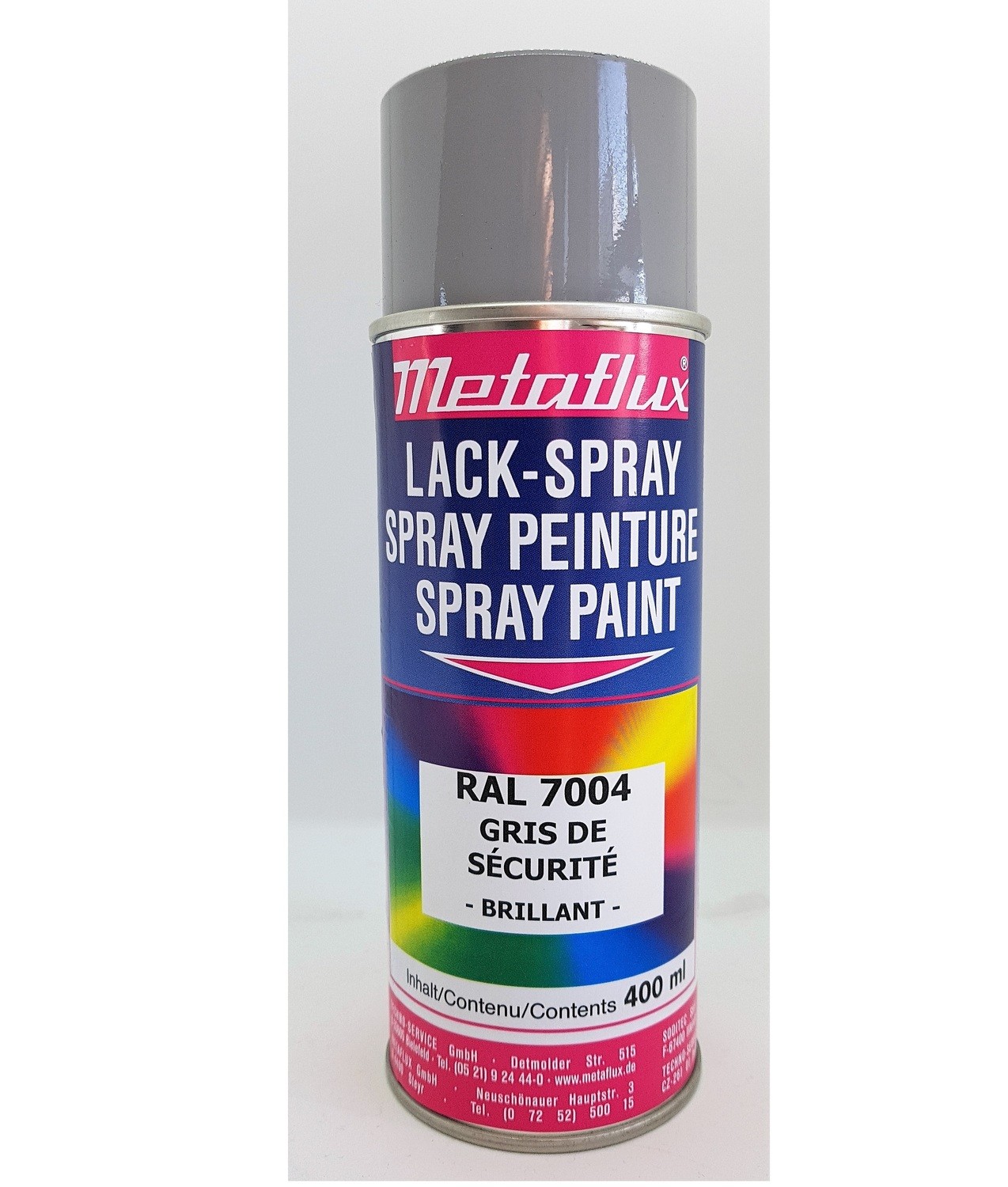Metaflux Lak Spray RAL 7004 Signaalgrijs, inhoud: 400 ml