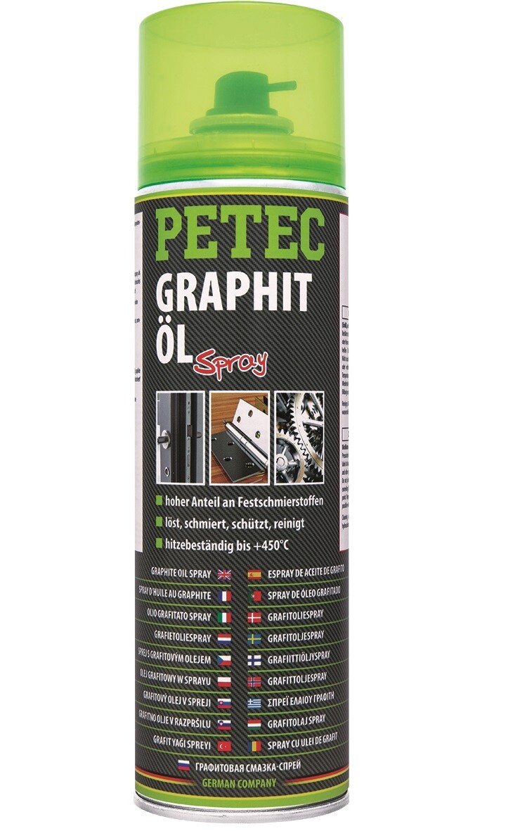 Petec grafietolie spray, inhoud: 500 ml
