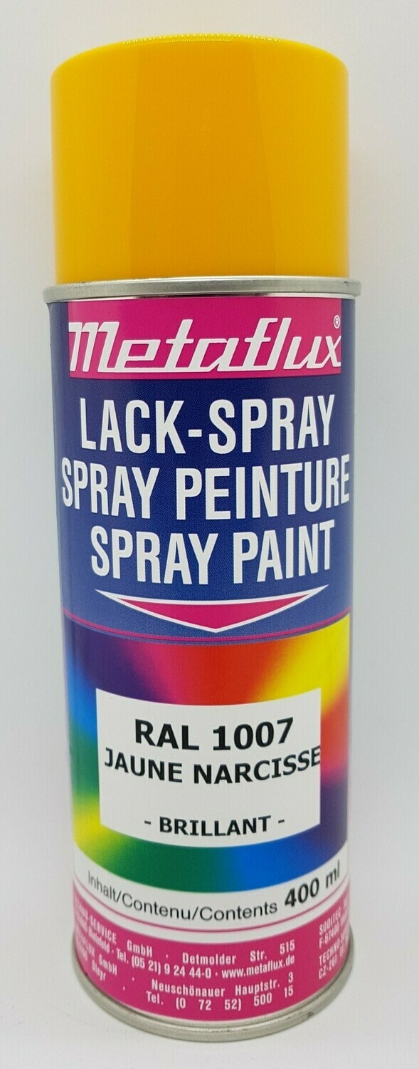 Metaflux Lak Spray RAL 1007 Narcissengeel 400 ml