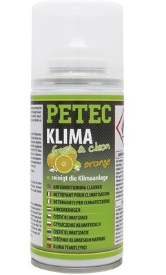 Petec airco fresh & clean spray orange, inhoud: 150 ml