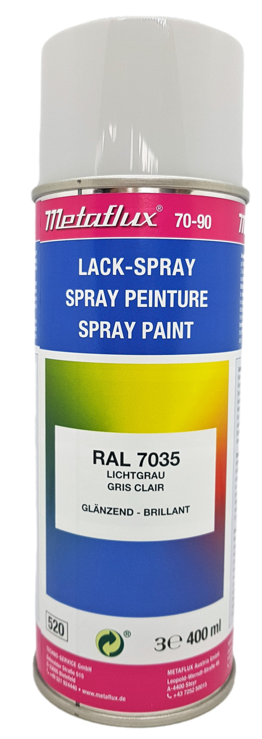 Metaflux Lak Spray RAL 7035 lichtgrijs, inhoud: 400 ml