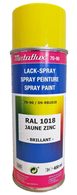 Metaflux Lak Spray RAL 1018 Zinkgeel 400 ml