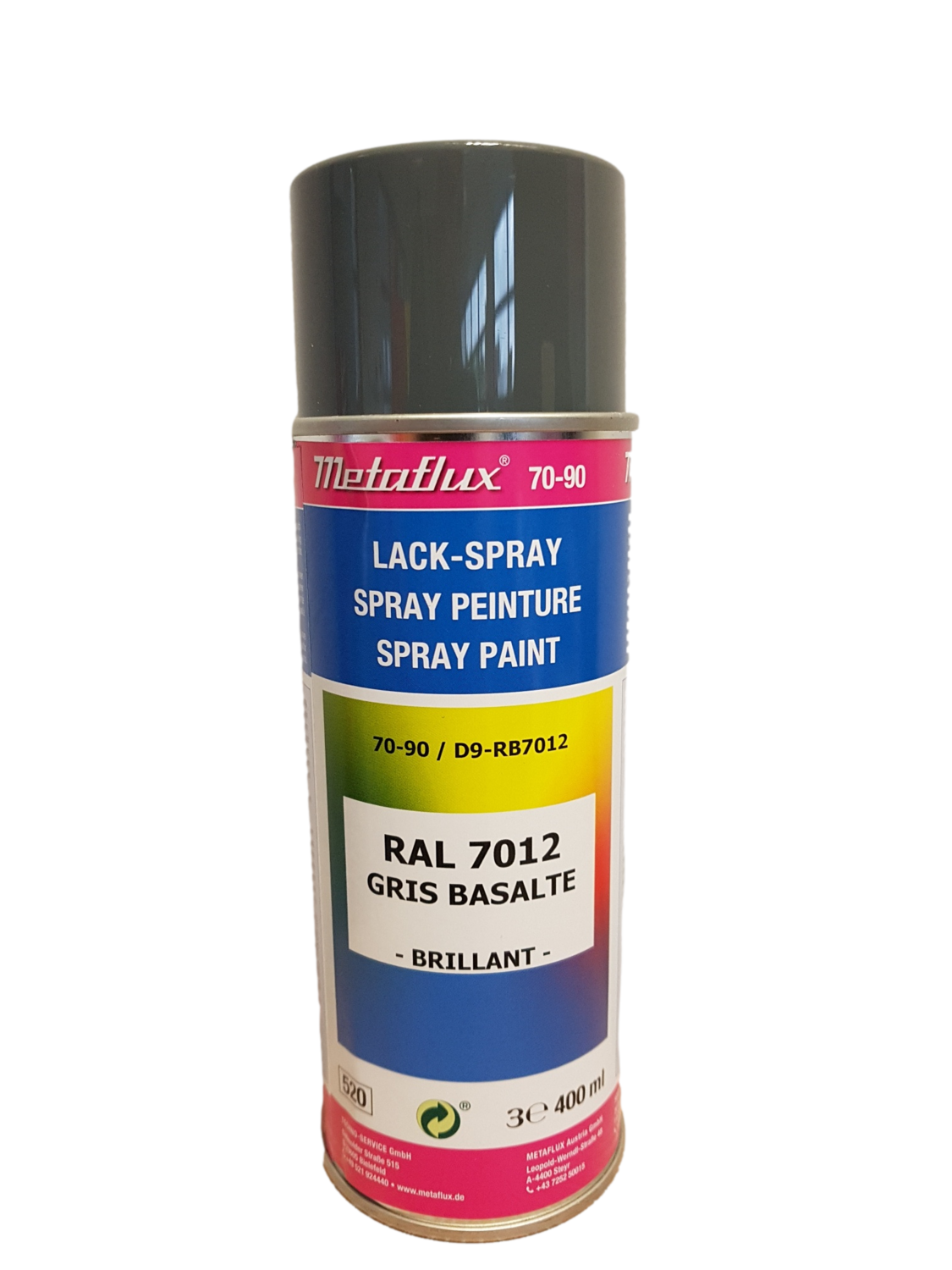 Metaflux Lak Spray RAL 7012 bazaltgrijs 400 ml