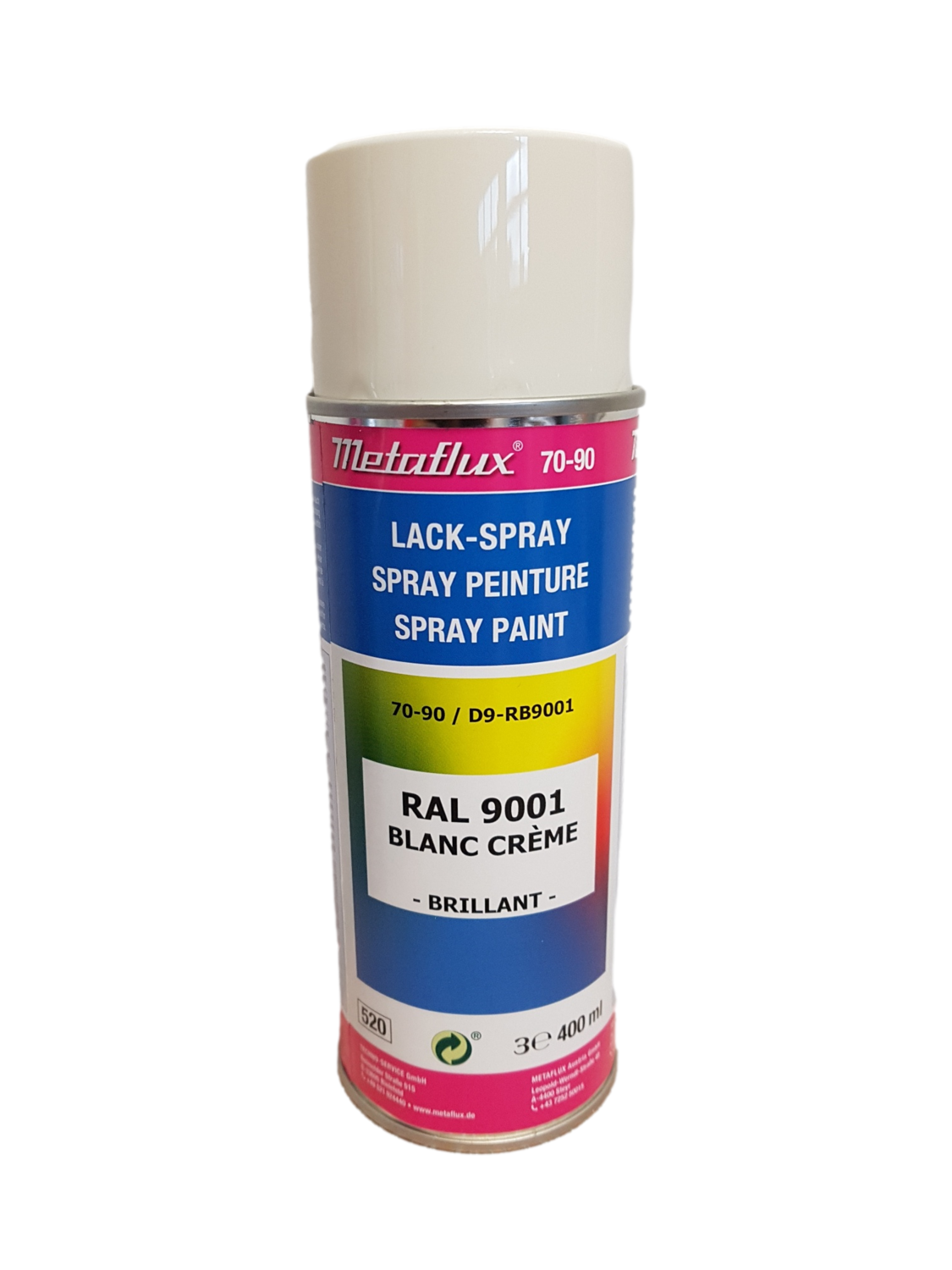 Metaflux Lak Spray RAL 9001 Crèmewit 400 ml