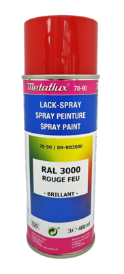 Metaflux Lak Spray RAL 3000 Vuurrood 400 ml