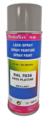Metaflux Lak Spray RAL 7036 platinagrijs, inhoud: 400 ml
