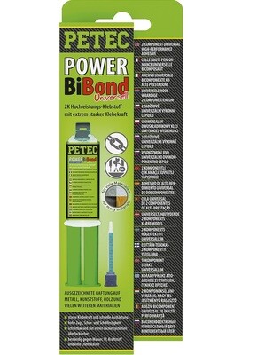 Petec Power BiBond 2-compenten lijm 24 ml + statische mengbuis