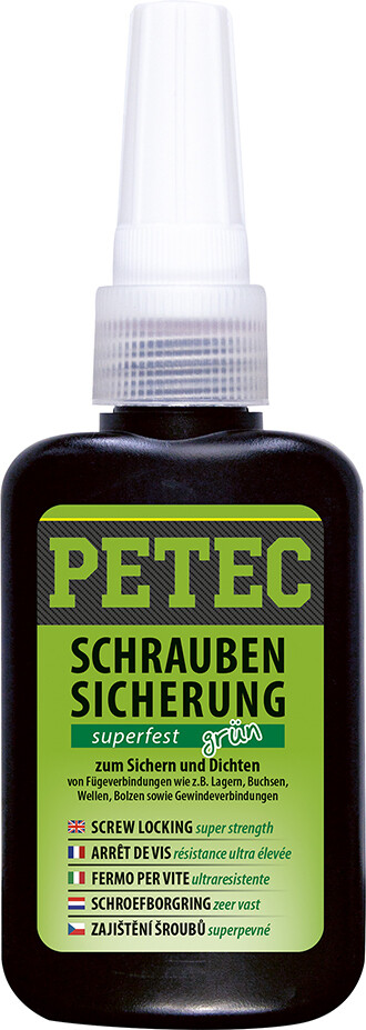 Petec schroefdraadborging super sterk groen 250 gr.