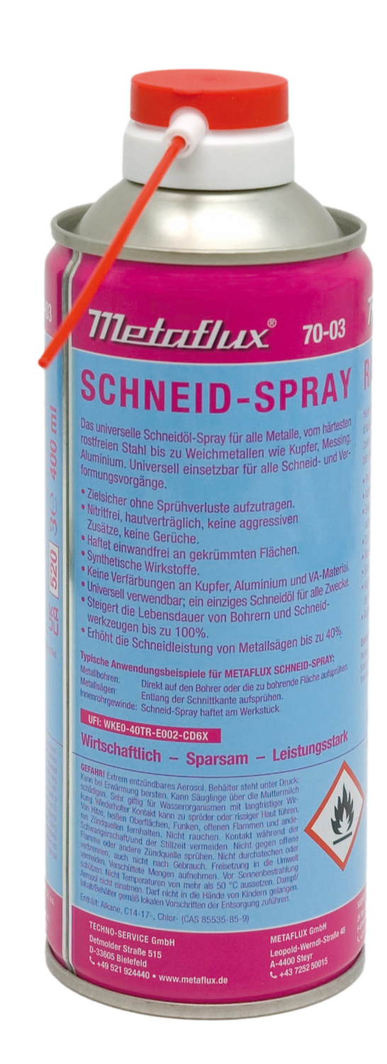 Metaflux snij- en boorolie spray 400 ml
