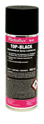 Metaflux zwarte matte verf spray 400 ml