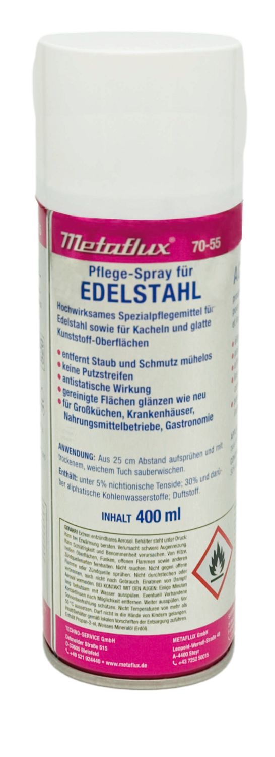 Metaflux inox reiniging en verzorging spray 400 ml