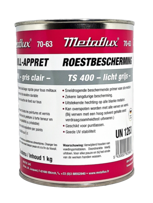Metaflux TS 400 roestwerende metaalverf licht grijs 1 kg