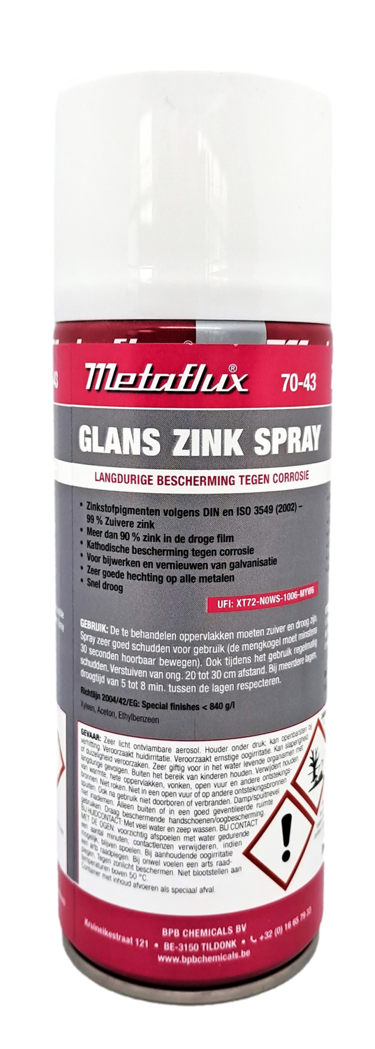 Metaflux glans zink spray 400 ml