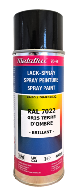 Metaflux Lak Spray RAL 7022 Omber grijs 400 ml