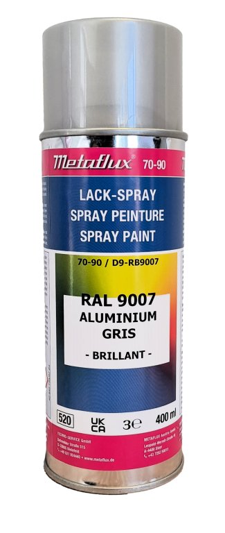 Metaflux Lak Spray RAL 9007 Grijs Aluminiumkleurig 400 ml