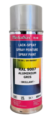 Metaflux Lak Spray RAL 9007 Grijs Aluminiumkleurig 400 ml