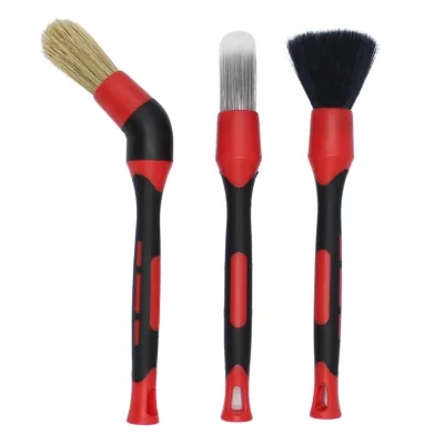 Detailing brush set (3 stuks + connector)