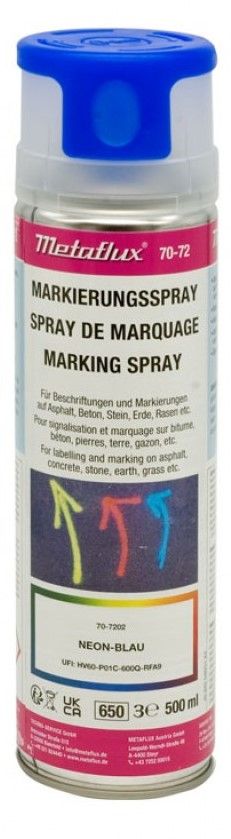 Metaflux markeringsspray blauw 500 ml