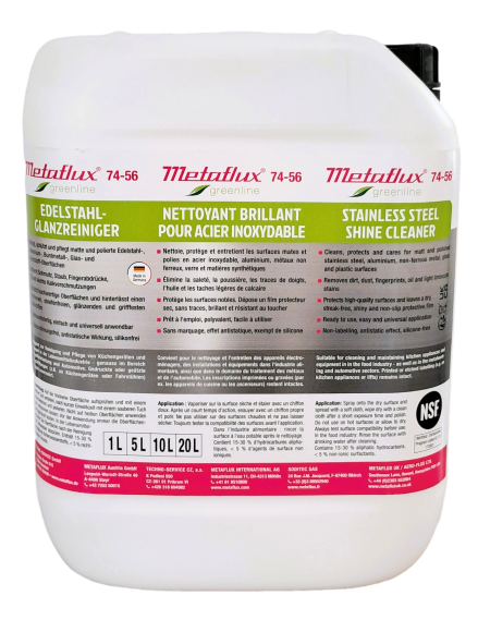 Metaflux inox reiniger greenline NSF 5 L