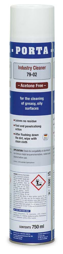 Porta industrie reiniger spray 750 ml