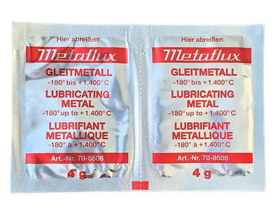 Metaflux glijmetaal vet zakje 2 x 4 gr.