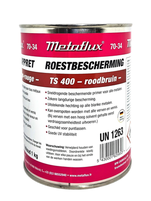 Metaflux TS 400 roestwerende metaalverf rood/bruin 1 kg