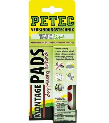 Petec montage pads set, inhoud: 3 st. blisterverpakking