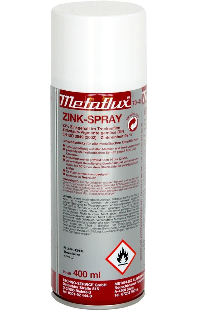 Metaflux zink spray, inhoud: 400 ml