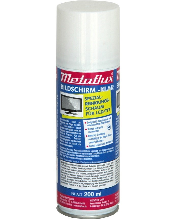 Metaflux schermreiniger spray, inhoud: 200 ml